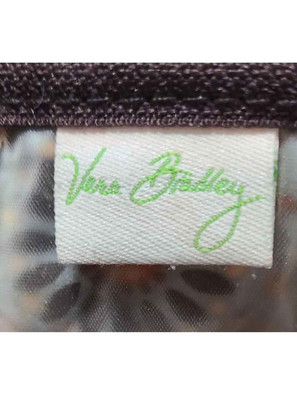 Vera Bradley Cosmetic Makeup Bag Womens Sz Medium Brown Canyon Abby Travel Pouch